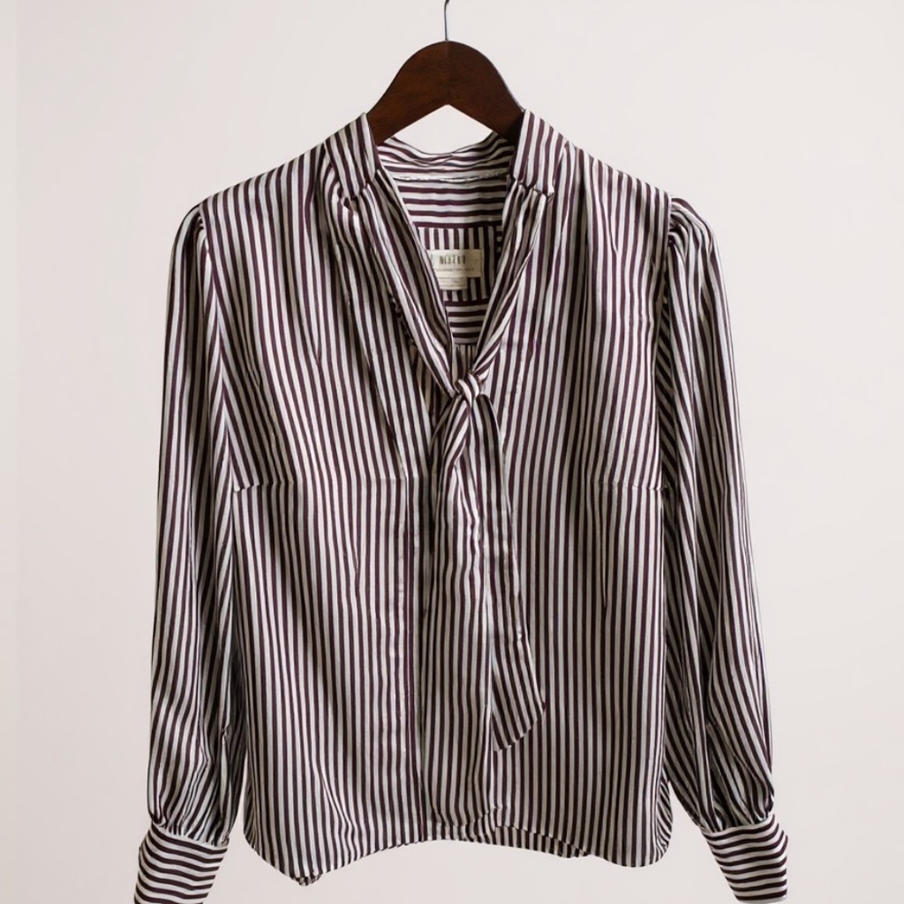 Maeve Tie-Neck Blouse | Size S
